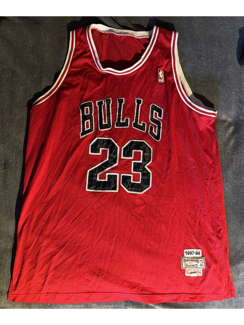 Michael Jordan Mitchell & Ness 1997-98 Stitch Signature Jersey #23 2XL SZ 54